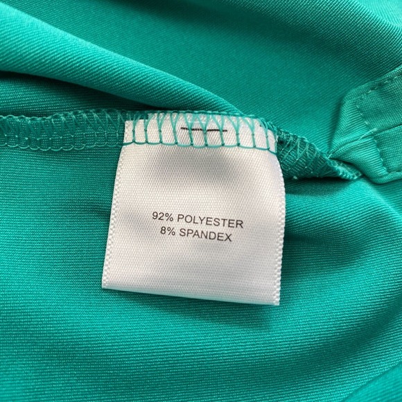 Peter Millar Summer Comfort Shirt Mens Large Green Solid Performance Jersey Polo - Picture 10 of 11